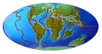Earth with plate outlines Earth with plate outlines