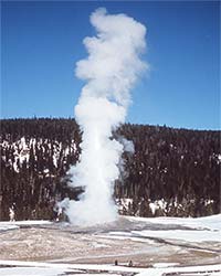 Geysers erupt when magma heats underground water to a critical point Geysers erupt when magma heats underground water to a critical point