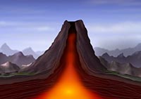 Hawaii Volcano animation