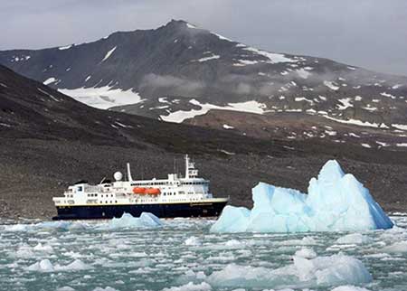 Magnificent coastline of jagged mountains Magnificent coastline of jagged mountains